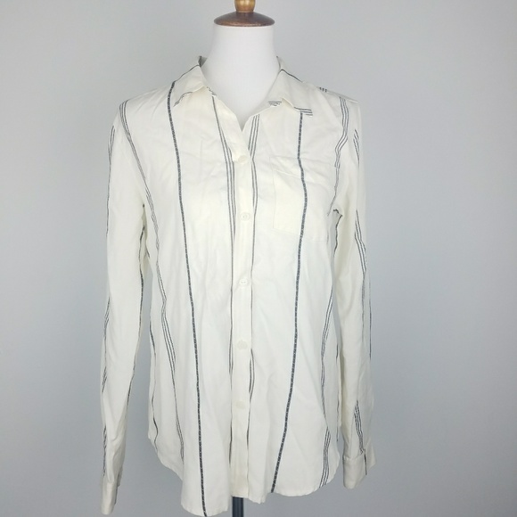 Sanctuary Tailored Boyfriend Shirt Striped XS - Picture 3 of 8